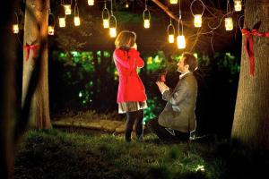 Candle Lit Engagement