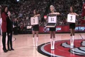 Basketball Halftime Valentine's Day Proposal