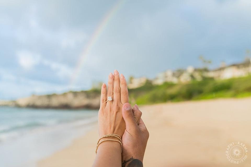Maui Wedding Ring Shot